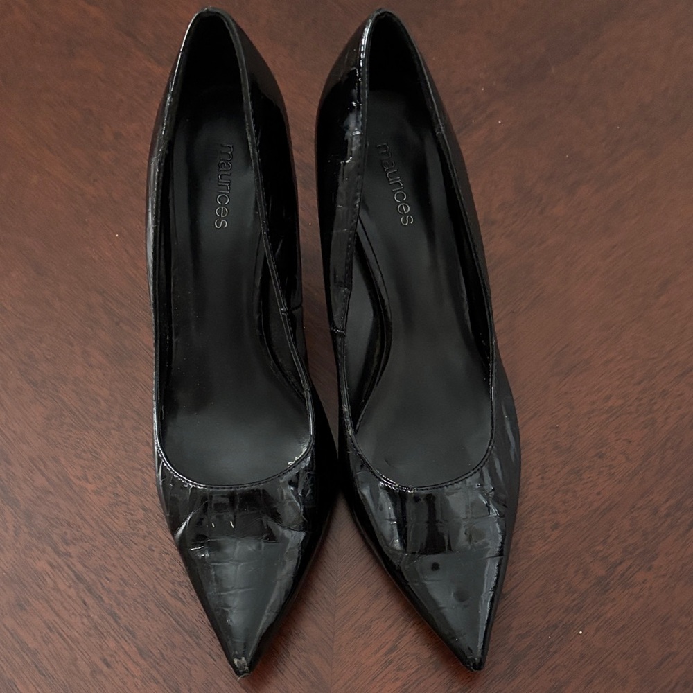 Maurices Black Patent Heels